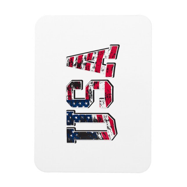 Ímã USA Vintage American Flag (Vertical)