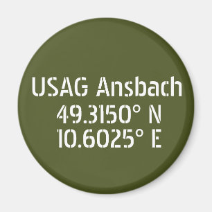 Imã USAG Ansbach Latitude Longitude