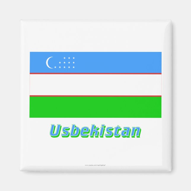 Imã Usbequistão Flagge mit Namen (Frente)