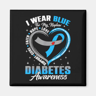 Imã Use azul para a conscientização do diabetes do sob