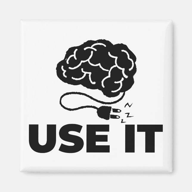 Imã Use-o - Design do cérebro (Frente)