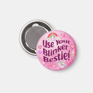 Imã Use Seu Cega, Bestie! Coração de Melhores Amigos d