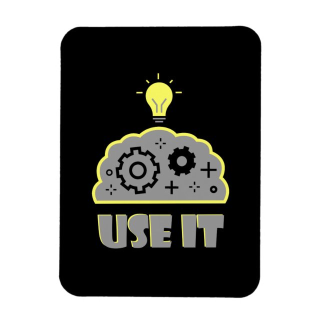Ímã Use seu cérebro (Vertical)