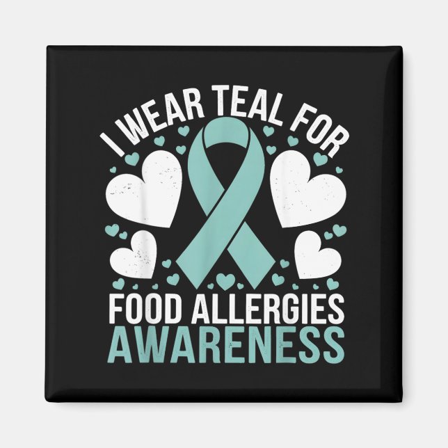 Imã Use Verde Teal Para a Conscientização da Síndrome  (Frente)