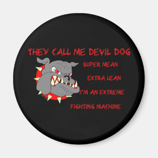 Imã USMC Chamam-me Cão do Diabo
