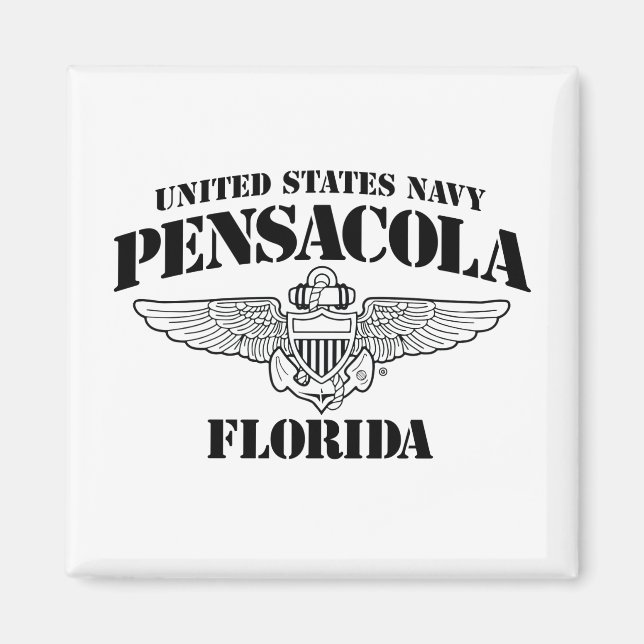 Imã USN Pensacola Florida Magnet (Frente)