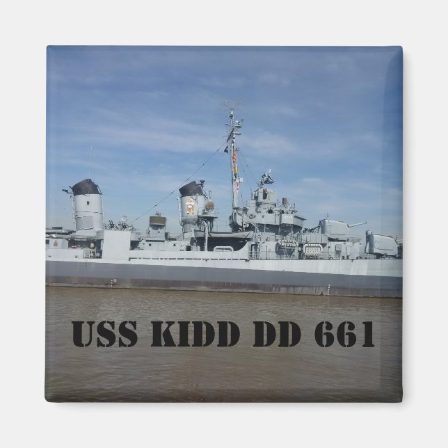 Imã USS KIDD DD 661 Magnets (Frente)