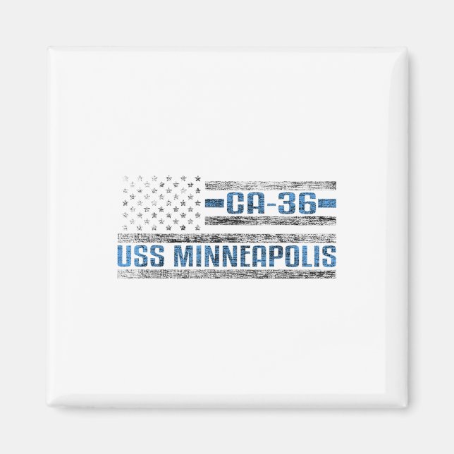 Imã Uss Minneapolis World War Cruiser Ca-36 Exército D (Frente)