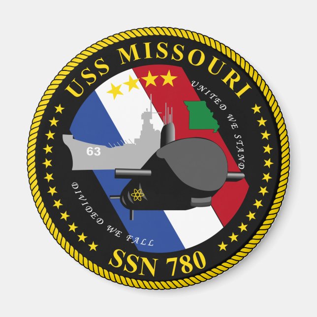 Imã USS Missouri Magnet (Frente)
