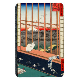 Ímã Utagawa Hiroshige - Campos de arroz Asakusa
