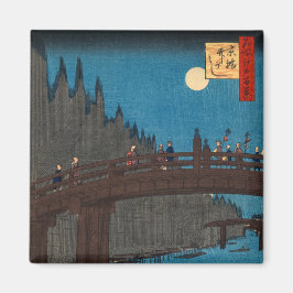 Imã Utagawa Hiroshige - Ponte de Kyoto pela Lua