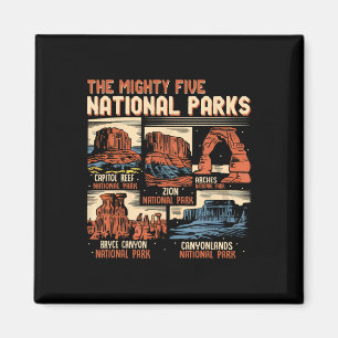 Imã Utah Antigo Mighty Five 5 Parques Nacionais Caminh