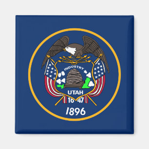 Imã Utah Flag Magnet