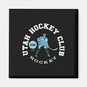Imã Utah Hockey Club Edge Dark Heather Licenciado Ofic