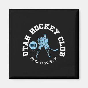 Imã Utah Hockey Club Edge Preto Licenciado Oficialment
