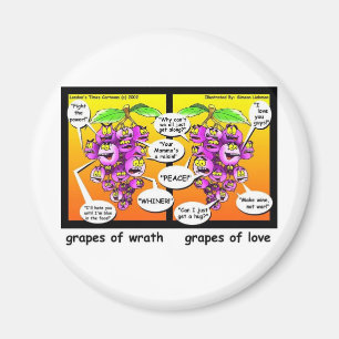 Imã Uvas de Ira, Amor & Guerra Presentes e Camisetas D