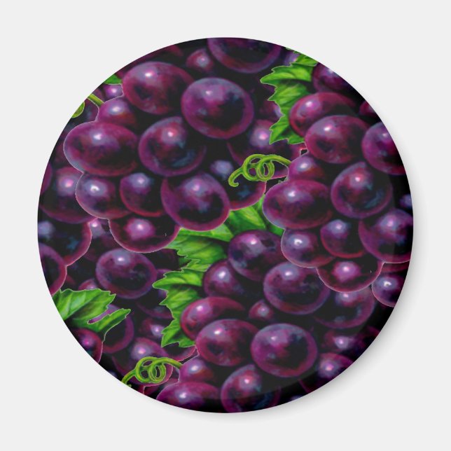 Imã Uvas de vinho (Frente)