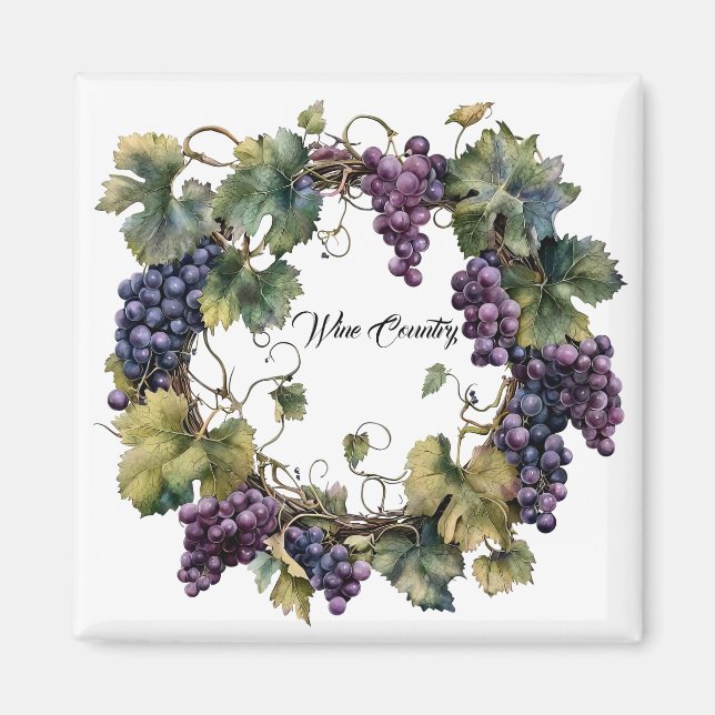 Imã Uvas do País do Vinho  (Frente)