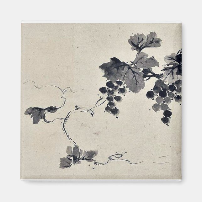 Imã Uvas num ukiyo-e. (Frente)