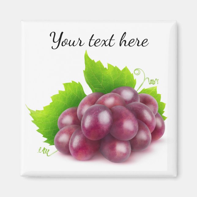 Imã Uvas vermelhas (Frente)