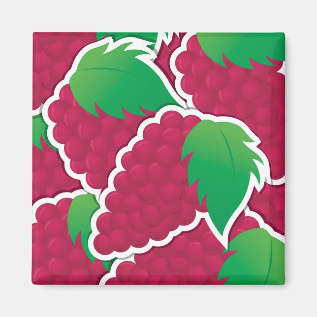 Imã Uvas vermelhas funerárias (Frente)
