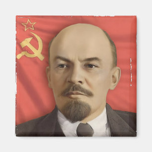 Imã V.I. Ímã quadrado de Lenin