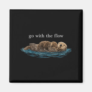Imã Vá com a Arte da Natureza da Lontra Flutuante Calm