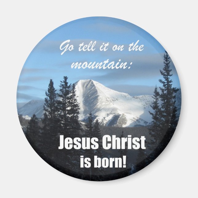 Imã Vá dizer na Montanha: Jesus Cristo é nascer! (Frente)