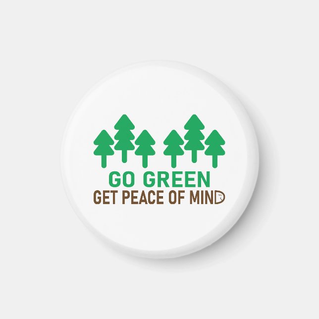 Imã Vá para o design de motivação verde para proteger  (Frente)