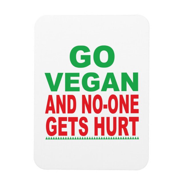 Ímã Vá Vegan E Ninguém Se Machuca, Magneta Vegan (Vertical)
