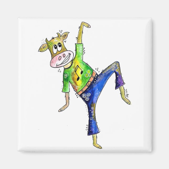 Imã Vaca branca dançante (Frente)