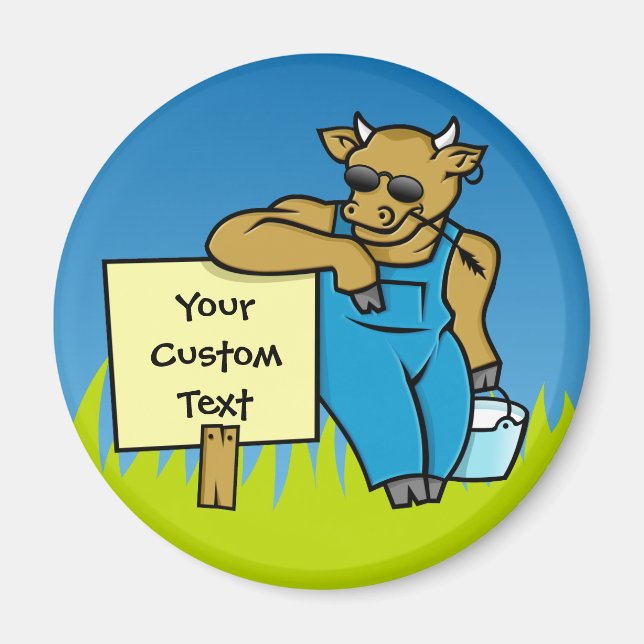 Imã Vaca com sinal (Frente)