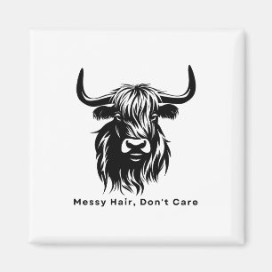 Imã Vaca das Terras Altas Cabelo Desgrenhado Não Me Im
