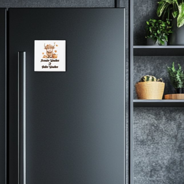 Imã Vaca das Terras Altas do outono (Criador carregado)