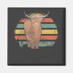Imã Vaca das Terras Altas Retro