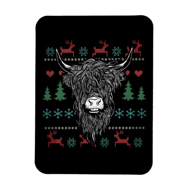 Ímã Vaca das Terras de Natal Feia (Vertical)