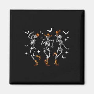 Imã Vaca de Halloween do Skeleton engraçado ocidental