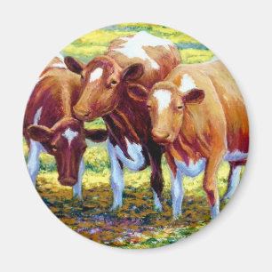 Imã Vaca de leiteria das vacas na imagem da pintura do