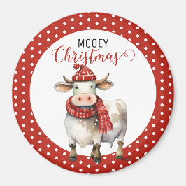 Imã Vaca de Natal com Trocadilho