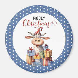 Imã Vaca de Natal com Trocadilho