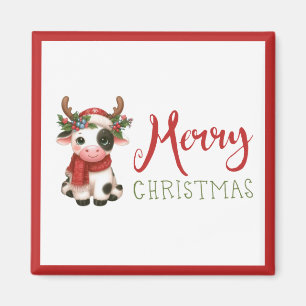Imã Vaca doce de Natal feliz