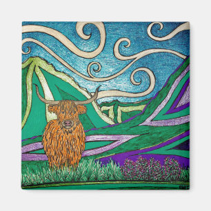 Imã Vaca Highland - Magnet