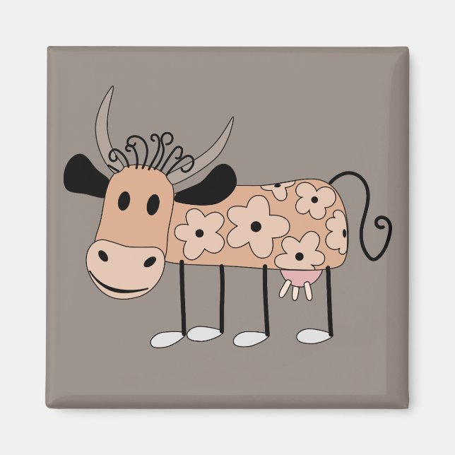 Imã Vaca ilustrada (Frente)