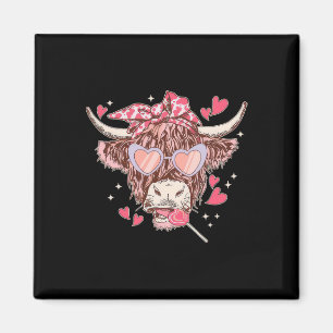 Imã Vaca Novilha Óculos de Sol Ocidentais Divertidos C