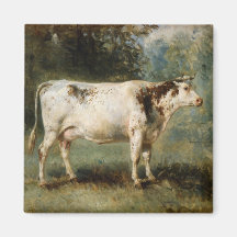 Vaca numa paisagem rural (animal Fazenda)