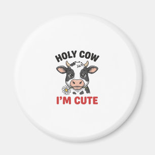 Imã Vaca Sagrada Eu Sou Fofa Vaca Engraçada Desenho Vi