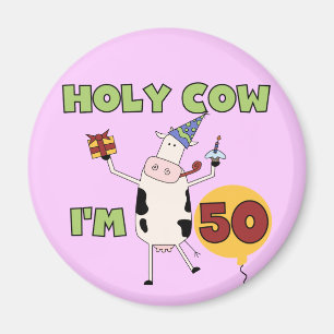 Imã Vaca santamente eu sou 50 camisetas e presentes do