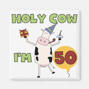 Imã Vaca santamente eu sou 50 camisetas e presentes do