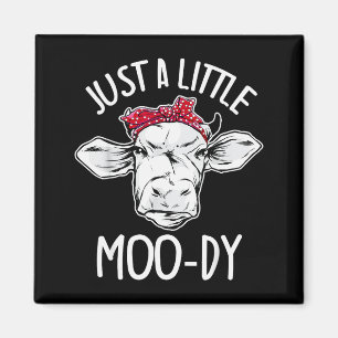 Imã Vaca Só Um Pouco Moo-dy Amante de Vaca Engraçado