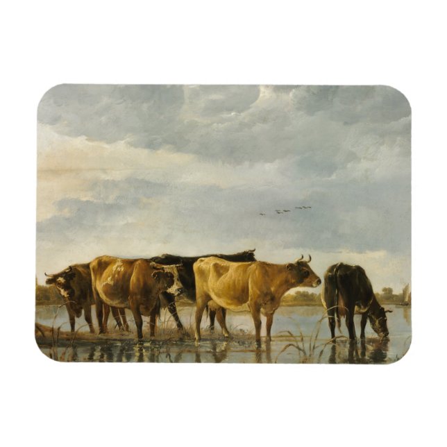 Ímã Vacas em um rio Aelbert Cuyp (Horizontal)